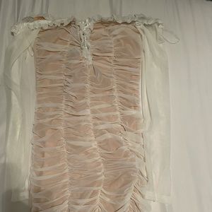 CUTE WHITE DRESS NEVER USED!